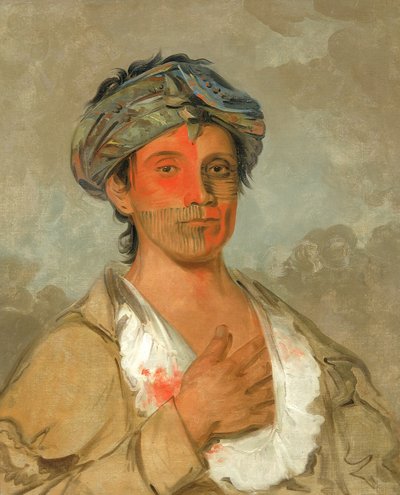 Pah-te-cóo-saw, Uomo dritto, Semicivilizzato da George Catlin