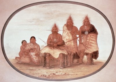 Guerrieri Pawnee, c.1832 da George Catlin