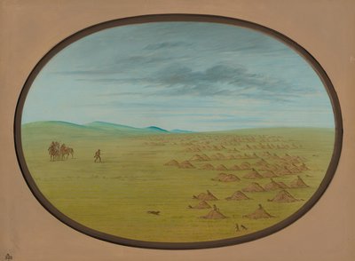 Villaggio di cani della prateria da George Catlin
