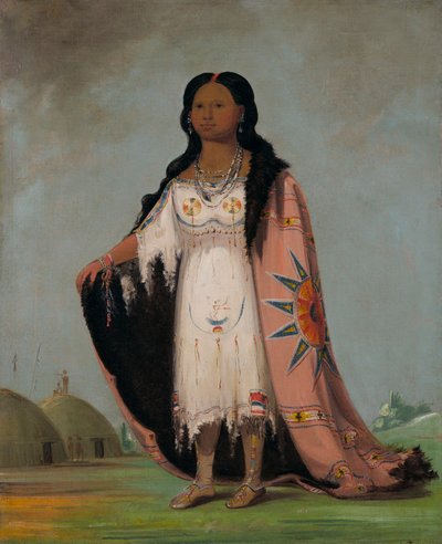Pshán-shaw, Erba profumata, Figlia dodicenne della Mano Sanguinaria da George Catlin