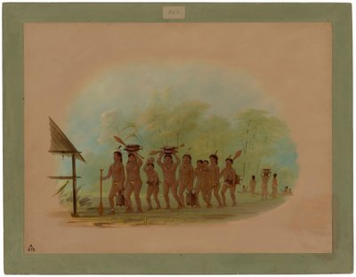 Ritorno da una caccia alla tartaruga - Connibo da George Catlin