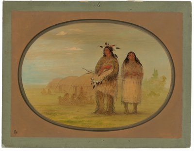 Capo Riccarree e sua moglie da George Catlin