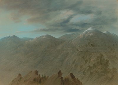 Montagne del fiume Salmon, 1855-1869 da George Catlin