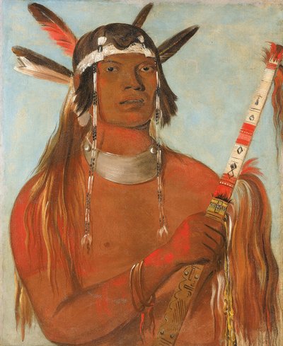 Seehk-hée-da, Piuma color topo, un noto coraggioso da George Catlin