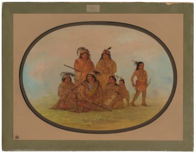 Indiani Seminole, prigionieri a Fort Moultrie da George Catlin