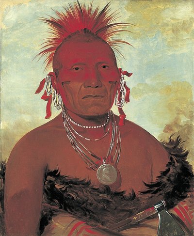Shón-ka-ki-he-ga, Capo Cavallo, Grande Capo Pawnee da George Catlin