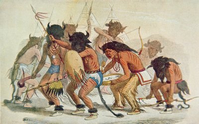 Danza del bisonte Sioux da George Catlin