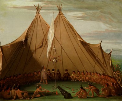 Festa del cane Sioux, 1832-1837 da George Catlin