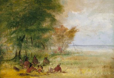 Consiglio degli Indiani Sioux, Capi in Profonda Deliberazione, 1832-1837 da George Catlin
