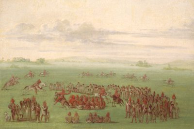 "Cavalli che fumano", una curiosa usanza dei Sauk e dei Fox da George Catlin