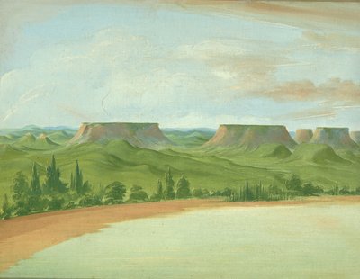 Colline quadrate, 1200 miglia sopra St. Louis da George Catlin