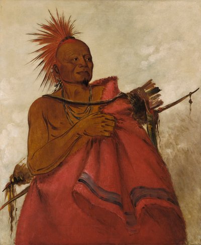Tcha-tó-ga, Bufalo Pazzo, assassino di due uomini bianchi, 1834 da George Catlin