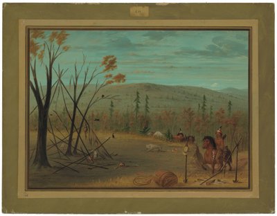 I fratelli Cheyenne che tornano dalla caccia autunnale da George Catlin
