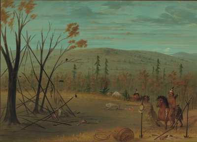 I fratelli Cheyenne che tornano dalla loro caccia autunnale, 1861-1869 da George Catlin