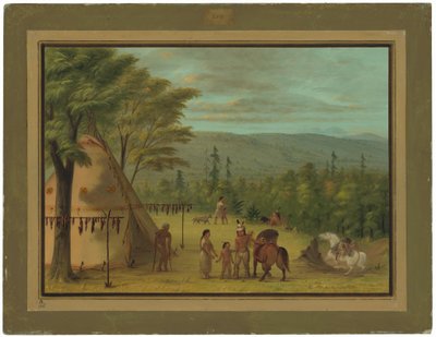 I fratelli Cheyenne partono per la caccia autunnale da George Catlin