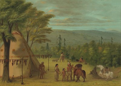 I fratelli Cheyenne iniziano la loro caccia autunnale da George Catlin