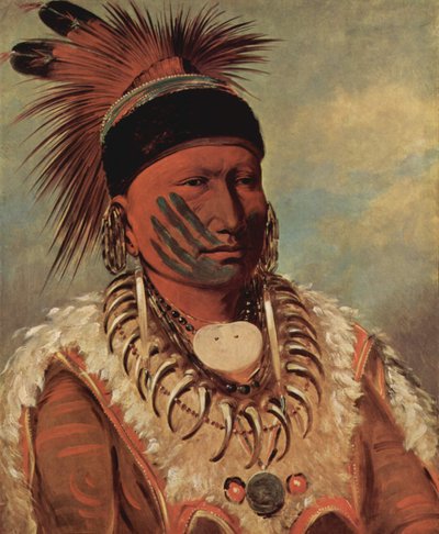 Nuvola Bianca, capo degli Iowa da George Catlin