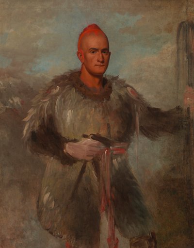 Theodore Burr Catlin, in costume indiano, 1840-1841 da George Catlin