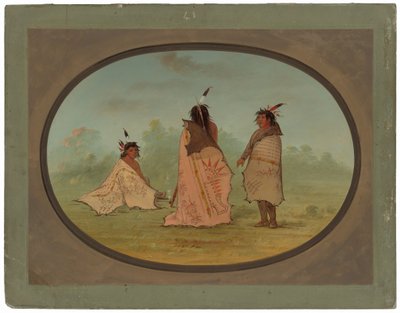 Tre uomini Blackfoot da George Catlin