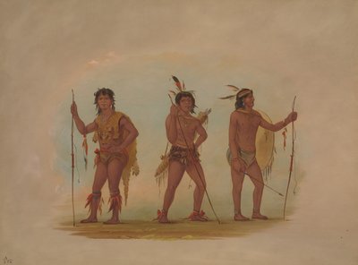 Tre uomini Chaymas, 1854-1869 da George Catlin