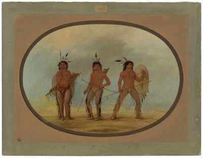 Tre guerrieri Cheyenne da George Catlin