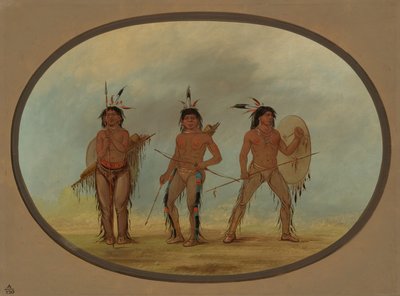 Tre guerrieri Cheyenne, 18611869 da George Catlin