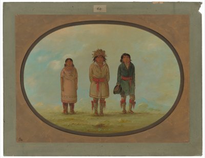Tre indiani Creek da George Catlin