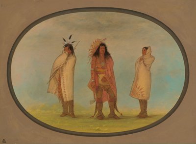Tre indiani irochesi da George Catlin
