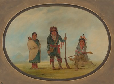 Tre indiani Micmac, 1861-1869 da George Catlin