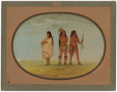 Tre Indiani Navajo da George Catlin