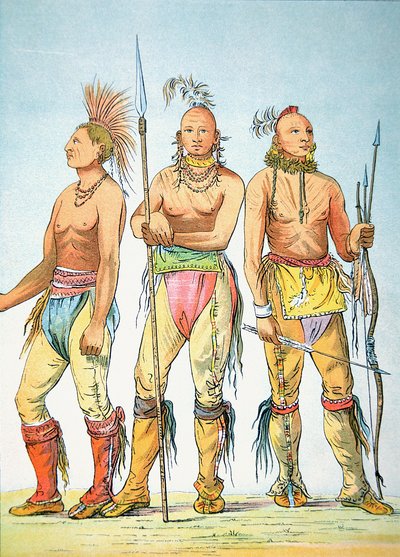 Tre guerrieri Osage da George Catlin