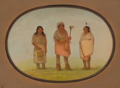 Tre indiani Piankeshaw, 1861-1869 da George Catlin