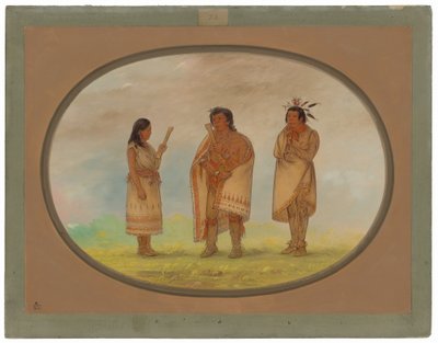 Tre indiani Potowotomie da George Catlin