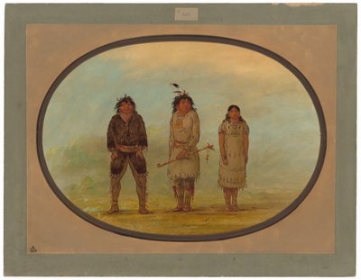 Tre indiani Selish da George Catlin