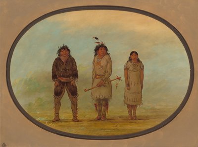 Tre indiani Selish da George Catlin