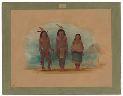 Tre indiani Taruma da George Catlin