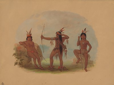 Tre indiani Woyaway, 1854-1869 da George Catlin
