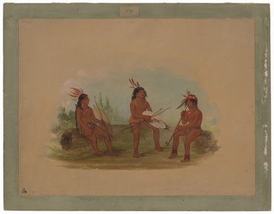Tre giovani uomini Chinook da George Catlin