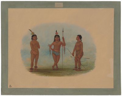 Tre giovani uomini Tobos da George Catlin