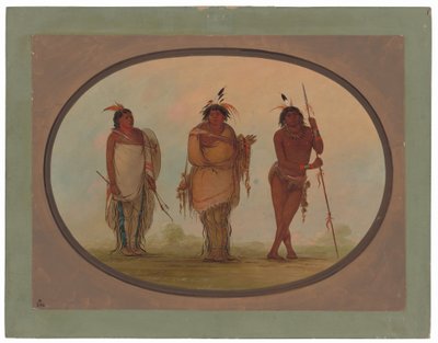 Tre indiani Yumaya da George Catlin