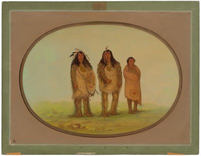 Due guerrieri Nezperce e un ragazzo da George Catlin
