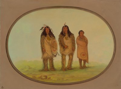 Due guerrieri Nezperce e un ragazzo, 1855-1869 da George Catlin