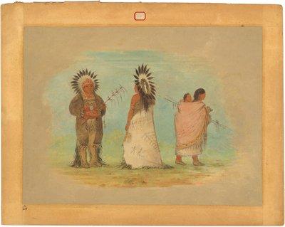Due capi Ottoe e una donna da George Catlin