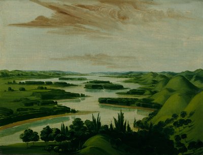 Vista dalla tomba di Floyd, 1300 miglia sopra St. Louis da George Catlin