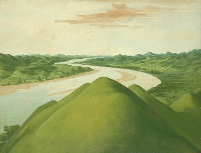 Vista nel "Cross Timbers", Texas da George Catlin