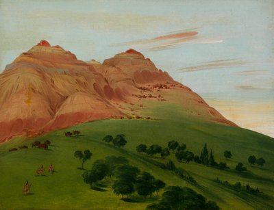 Vista nel Grand Detour, 1900 Miglia sopra St. Louis, 1832 da George Catlin