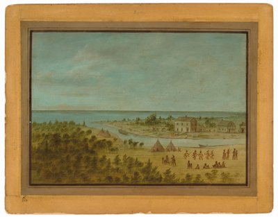 Veduta di Chicago nel 1837 da George Catlin
