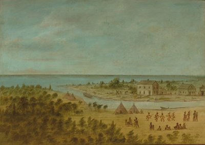 Veduta di Chicago nel 1837, 1861-1869 da George Catlin