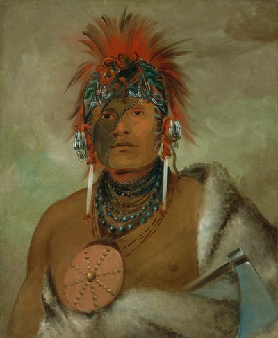 Wá-hón-ga-shee, Nessuno sciocco, un grande damerino da George Catlin