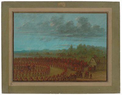 Danza di Guerra dei Saukies da George Catlin